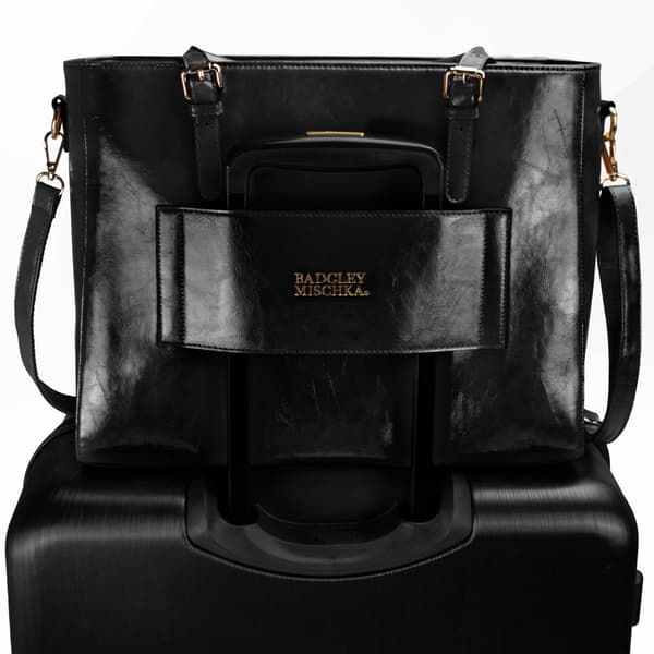 Badgley Mischka Julia XL Vegan Leather Tote Weekender Travel Bag