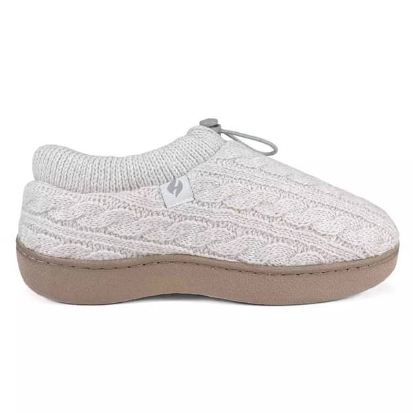 Womens Heat Holders® Ava Cable Knit Drawstring Slippers