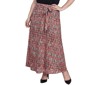 Plus Size NY Collection Abstract Tie Waist Maxi Skirt - image 1