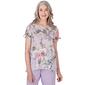 Petite Alfred Dunner Garden Party Burnout Floral Top - image 1