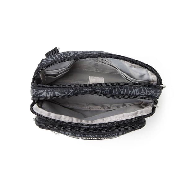 Baggallini Legacy Triple Zip Convertible Floral Crossbody