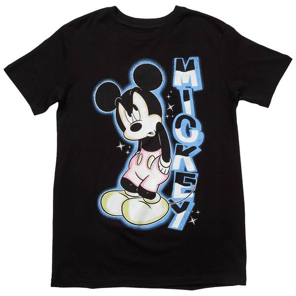 Young Mens Mean Mickey Graphic Tee - image 