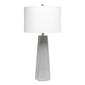 Lalia Home Concrete Pillar Table Lamp w/White Fabric Shade - image 1
