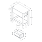 Monarch Specialties Transitional 2 Tier End Table - image 5