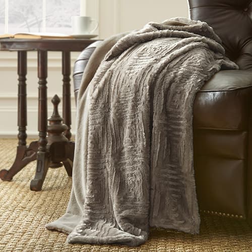 Modern Threads Luxury Faux Fur Throw - image 