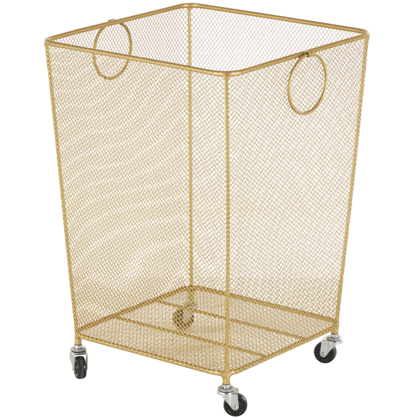 9th & Pike® Modern Gold Metal Storage Cart - image 