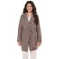 Juniors Love Tree Wool Tie Front Long Fit Trench Coat - image 2