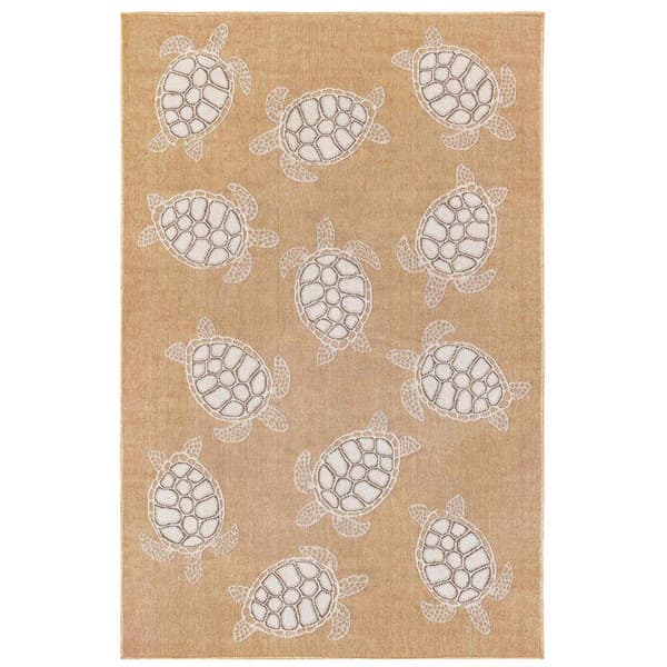 Liora Manne Carmel Seaturtles Rectangular Area Rug - image 