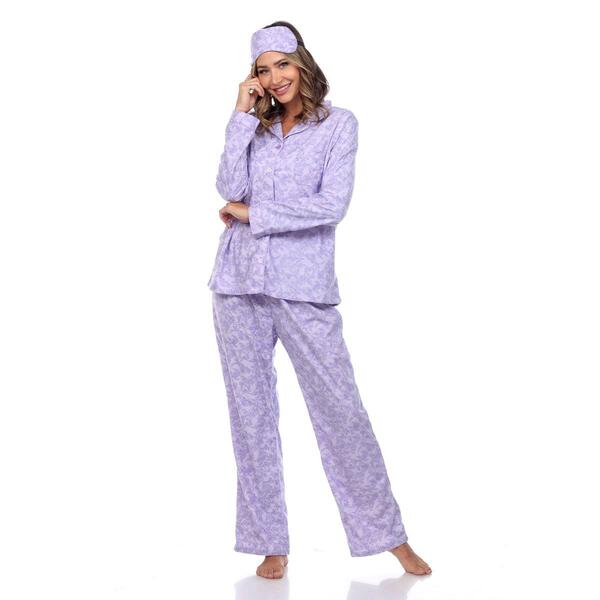 Womens White Mark 3pc. Pajama Set - image 