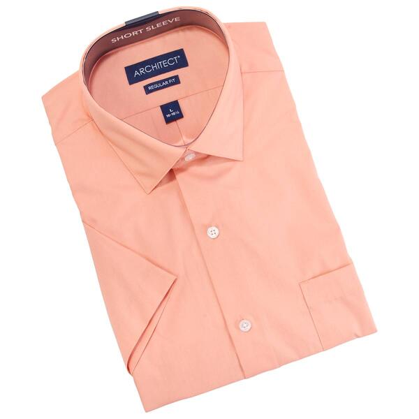 Mens Architect&#40;R&#41; Short Sleeve Dress Shirt - Light Salmon - image 