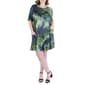 Plus Size 24/7 Comfort Apparel Tie Dye Pocket T-Shirt Dress - image 1