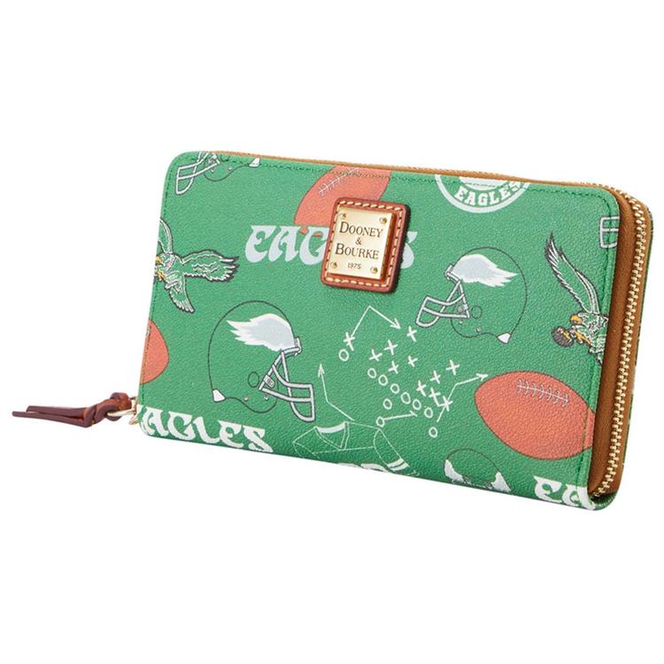 Dooney & Bourke Philadelphia Eagles LG Zip Around Wristlet