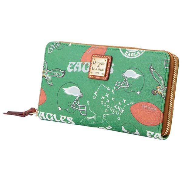 Dooney & Bourke Philadelphia Eagles LG Zip Around Wristlet
