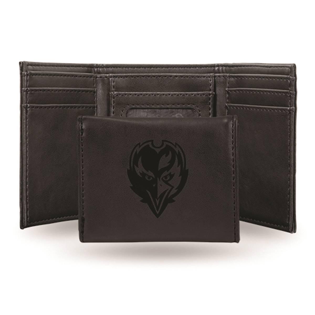 Mens NFL Baltimore Ravens Faux Leather Trifold Wallet