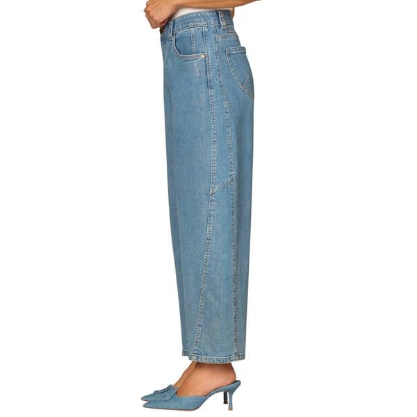 Womens Democracy “Ab”solution® Hi Rise Barrel Leg Snap Hem Jeans