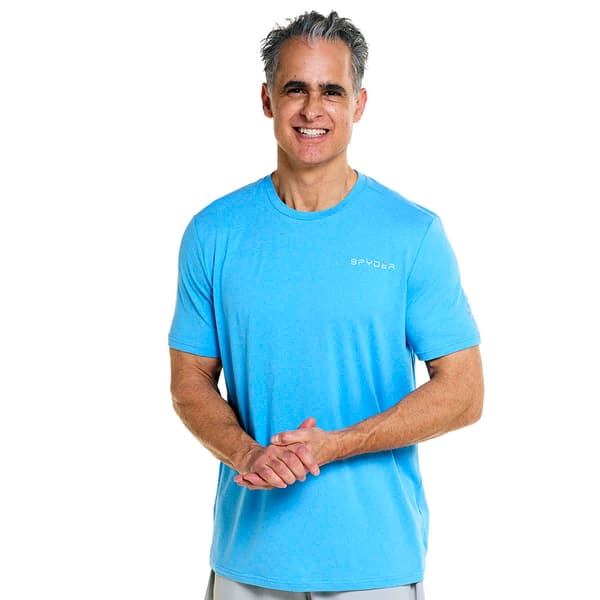 Mens Spyder Performance Solid Crew Neck Short Sleeve Tee - image 
