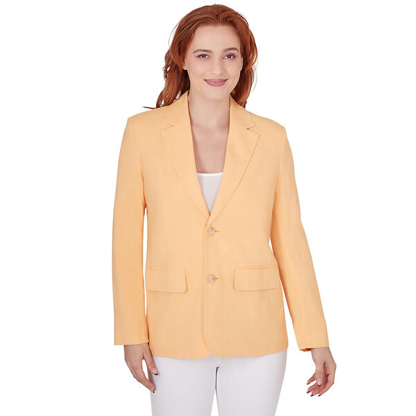 Womens Skye''s The Limit Soft Side Solid Long Sleeve Blazer - image 