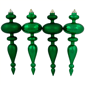 Northlight 4ct. Shatterproof Green Finial Christmas Ornaments - image 2