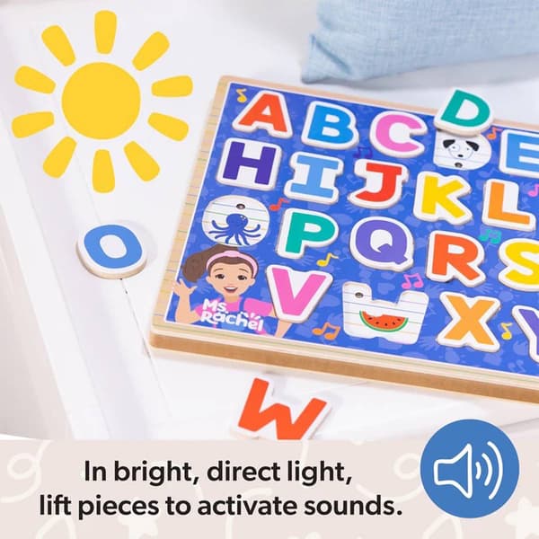 Melissa & Doug&#174; Ms. Rachel&#8482; Wooden Phonics Alphabet Sound Puzzle
