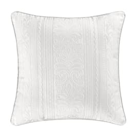 J. Queen New York Becco Tufted Round Decorative Pillow, White