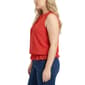 Plus Size NY Collection Sleeveless Tie Neck Dot Blouse - image 2