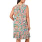 Plus Size MSK Sleeveless Floral Challis Ruffle Hem Shift Dress - image 2