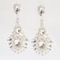 Rosa Rhinestones Peacock Chandelier Earrings - image 1