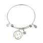 Shine Moon and Stars Clear Crystal Bangle Bracelet - image 1