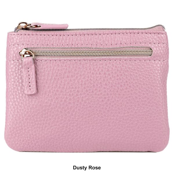 Womens Buxton Large Solid ID Coin Wallet