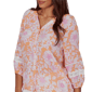 Womens Ruby Rd. Hothouse Florals 3/4 Sleeve Floral Button Blouse - image 5