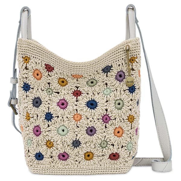 The Sak Los Feliz Floral Slouchy Crochet Crossbody - image 
