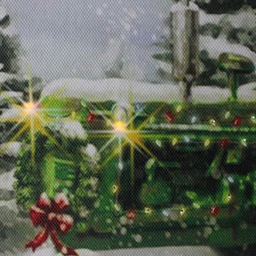 Northlight Seasonal Fiber Optic & LED Holiday Tractor Wall Art