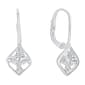 Marsala Sterling Silver Framed Tree Drop Earrings - image 1