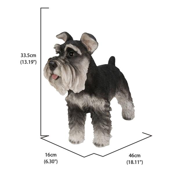 Hi-Line Gift Standing Miniature Schnauzer Garden Statue