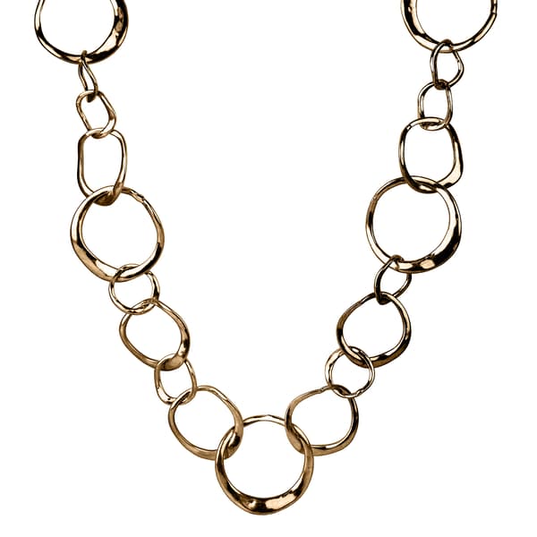 Bella Uno Hammered Link Necklace - image 