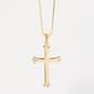14kt. Gold Over Sterling Silver Gothic Cross Necklace - image 1