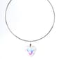 Ashley Round Bead & Heart Charm Collar Necklace - image 1