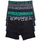 Mens Spyder 4pk. Performance Boxer Briefs - Black/Green - image 1
