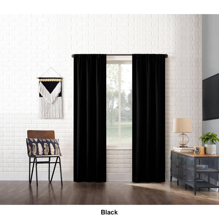 Bergen 100% Blackout Panel Rod Pocket Curtain