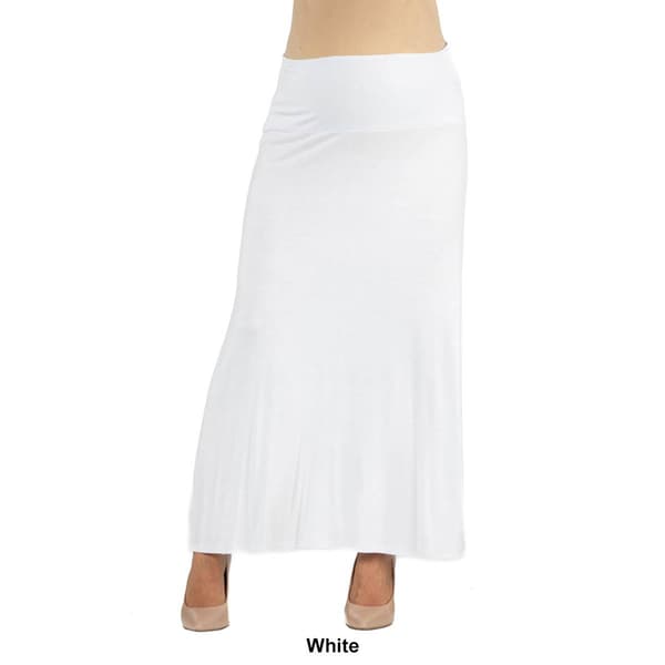 Plus Size 24/7 Comfort Apparel Maxi Maternity Skirt
