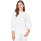 Plus Size Ruby Rd. California Dreaming Textured Solid Lace Trim - image 1