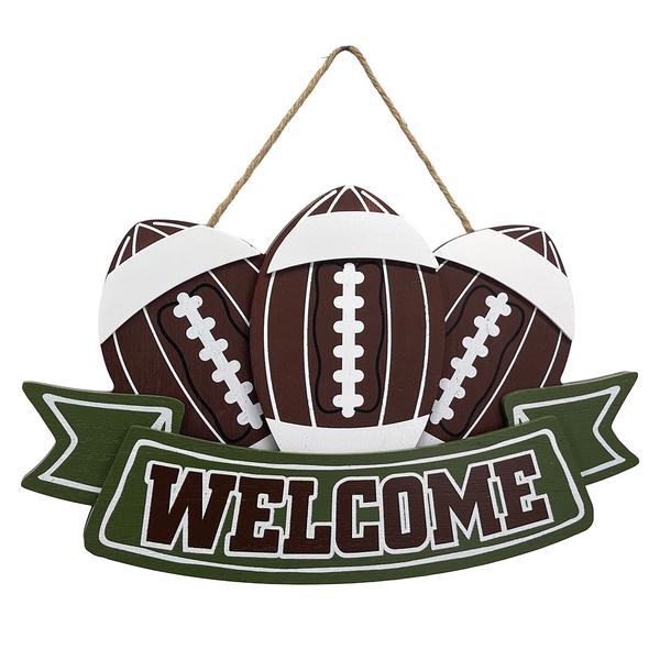 Football Wall Hanging with Welcome Text - image 