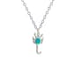 Gemstone Classics&#40;tm&#41; Silver & Created Opal Scorpion Necklace - image 2