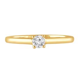 Nova Star® Yellow Gold 1/4ctw. Lab Grown Diamond Engagement Ring
