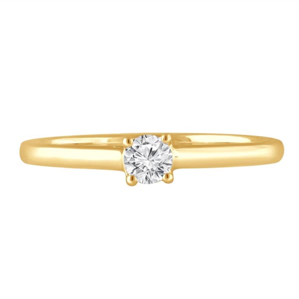 Nova Star® Yellow Gold 1/4ctw. Lab Grown Diamond Engagement Ring