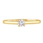 Nova Star® Yellow Gold 1/4ctw. Lab Grown Diamond Engagement Ring - image 3