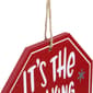 Northlight Seasonal 5in. Octagonal Wooden Sign Christmas Ornament - image 5