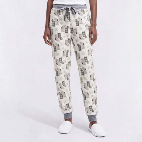 Womens Attraction De Nuit Winter Plush Pajama Bottoms
