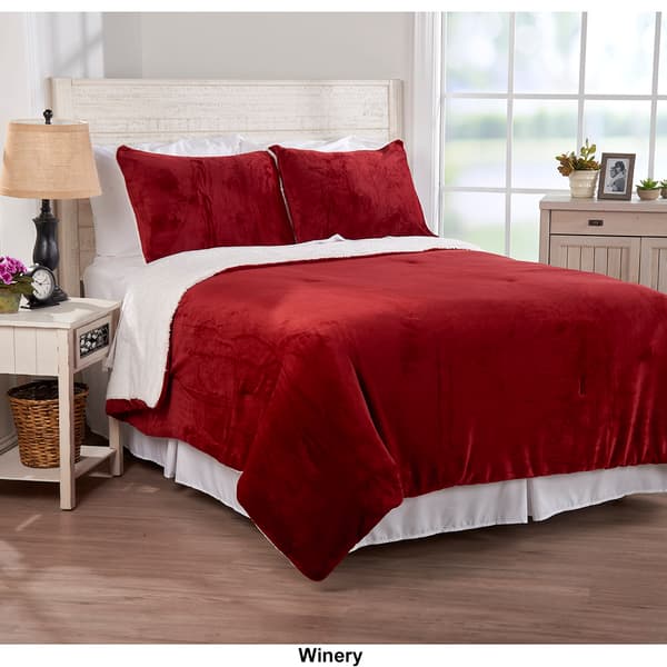 Mountain Ridge® 3pc. Plush Sherpa Comforter Set Boscov's