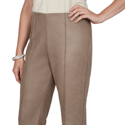 Womens Ruby Rd. Mythical Front Seam Suede Ponte Pull On Pants